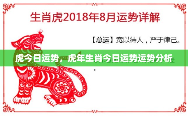 虎年生肖今日运势详解,运势分析与运势预测