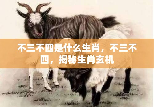 揭秘生肖玄机,不三不四背后的生肖秘密