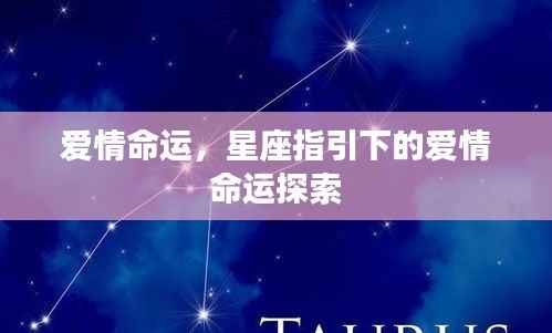 星座指引下的爱情命运探索之旅