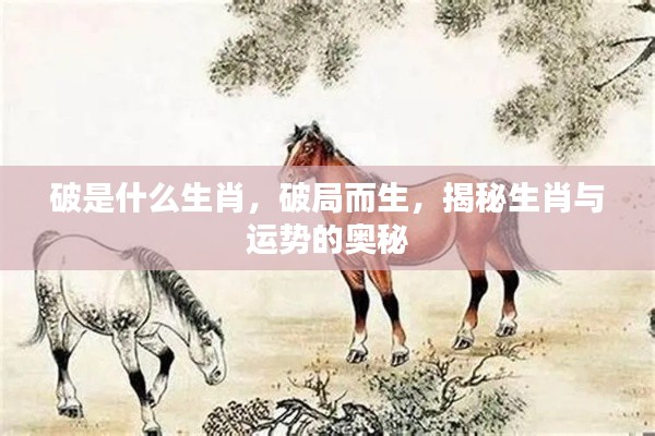 揭秘生肖运势之谜,破局而生的奥秘与生肖解析