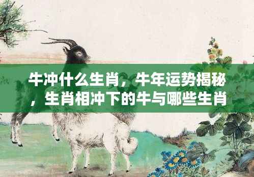 揭秘牛年运势与生肖搭配,牛与哪些生肖携手共创辉煌?
