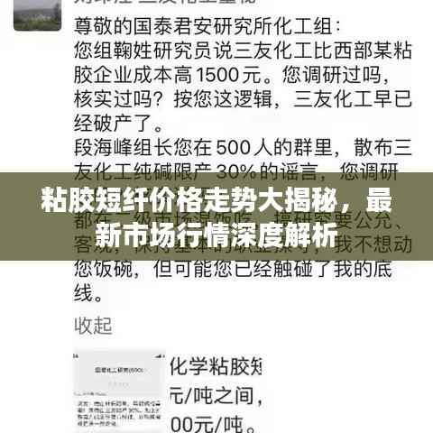 粘胶短纤价格走势大揭秘，最新市场行情深度解析