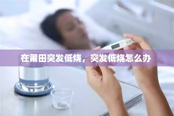 在莆田突发低烧,突发低烧怎么办